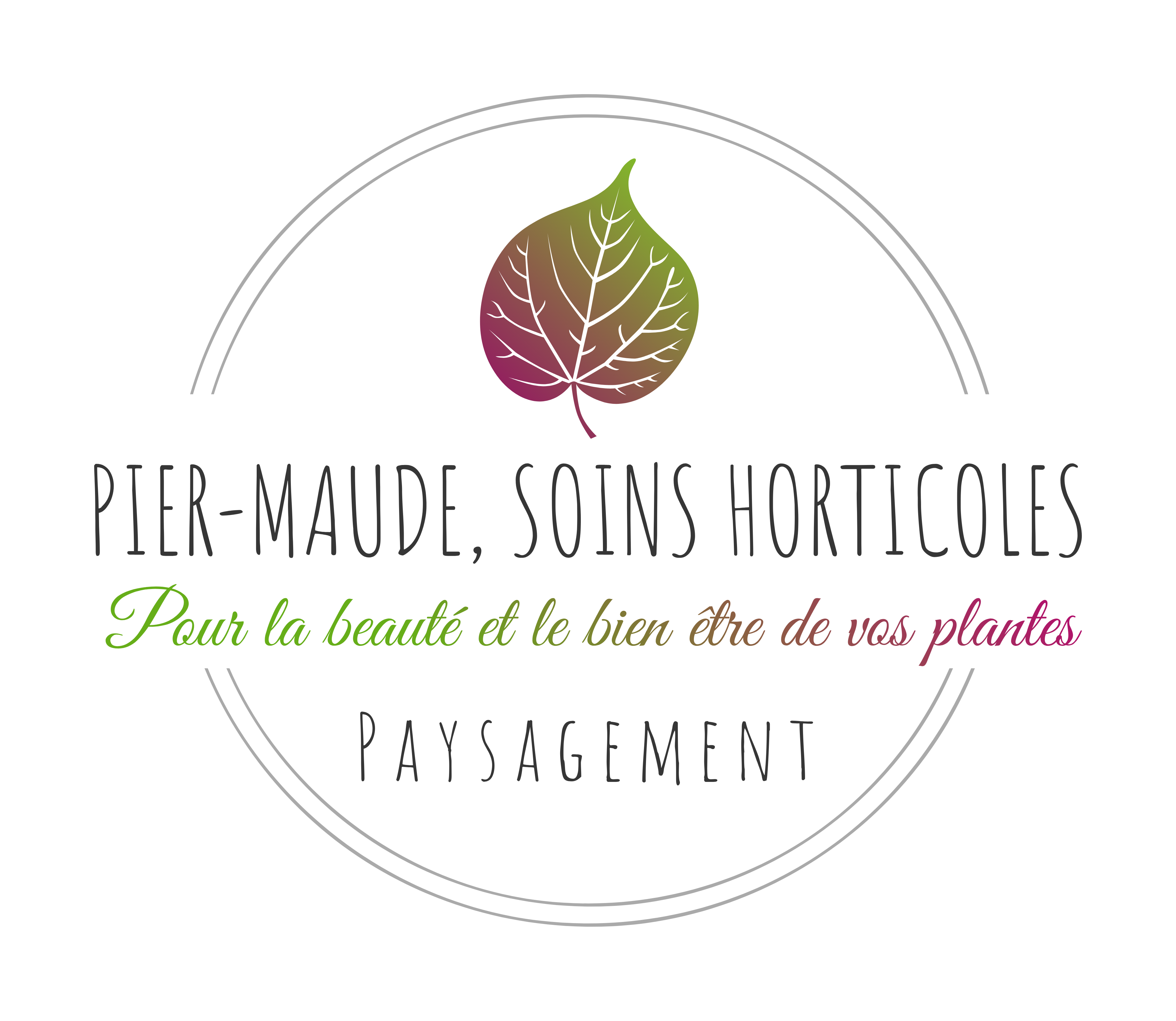 Logo Pier-Maude, Soins Horticoles
